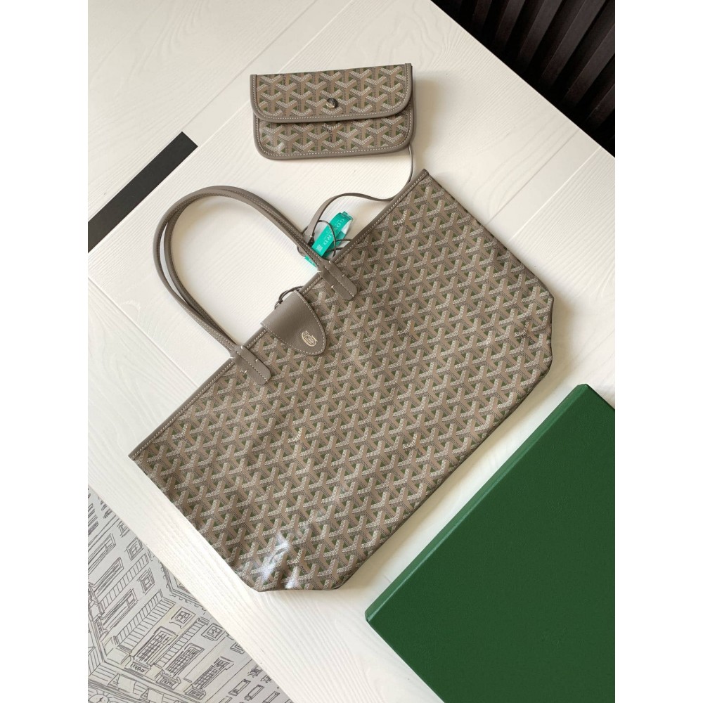 Goyard Saint Louis Goyardine Claire Voie PM Bag Khaki GOBS3255