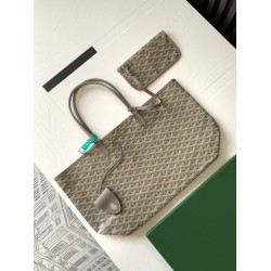 Goyard Saint Louis Goyardine Claire Voie PM Bag Khaki GOBS3255