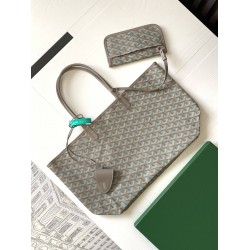 Goyard Saint Louis Goyardine Claire Voie PM Bag Turquoise GOBS3257