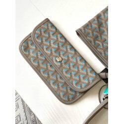 Goyard Saint Louis Goyardine Claire Voie PM Bag Turquoise GOBS3257