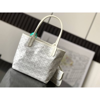 Goyard Saint Louis Mini Bag White GOBS3169