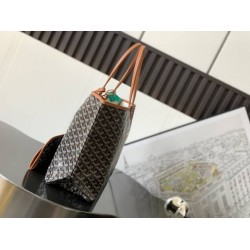 Goyard Saint Louis PM Bag French Bulldog Black & Tan GOBS3262