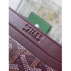 Goyard Saint-Sulpice Card Wallet Burgundy GOBS3519