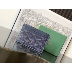 Goyard Saint-Sulpice Card Wallet Nave Blue GOBS3522