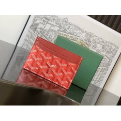 Goyard Saint-Sulpice Card Wallet Red GOBS3524