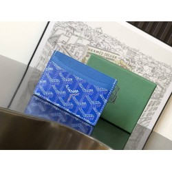 Goyard Saint-Sulpice Card Wallet Sky Blue GOBS3525