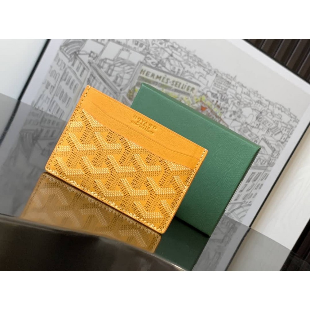 Goyard Saint-Sulpice Card Wallet Yellow GOBS3527