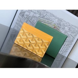 Goyard Saint-Sulpice Card Wallet Yellow GOBS3527