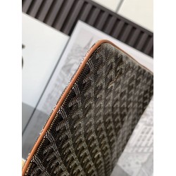 Goyard Senat GM Pouch Black & Tan GOBS3214