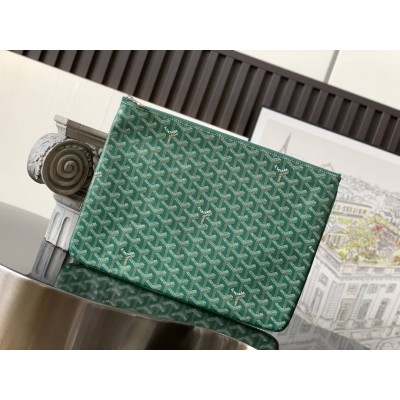 Goyard Senat GM Pouch Green GOBS3216