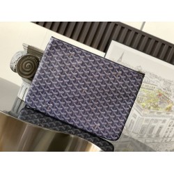 Goyard Senat GM Pouch Navy Blue GOBS3218