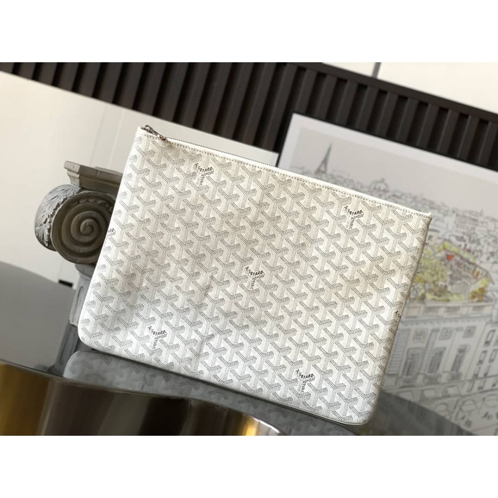 Goyard Senat GM Pouch White GOBS3221