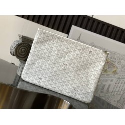 Goyard Senat GM Pouch White GOBS3221