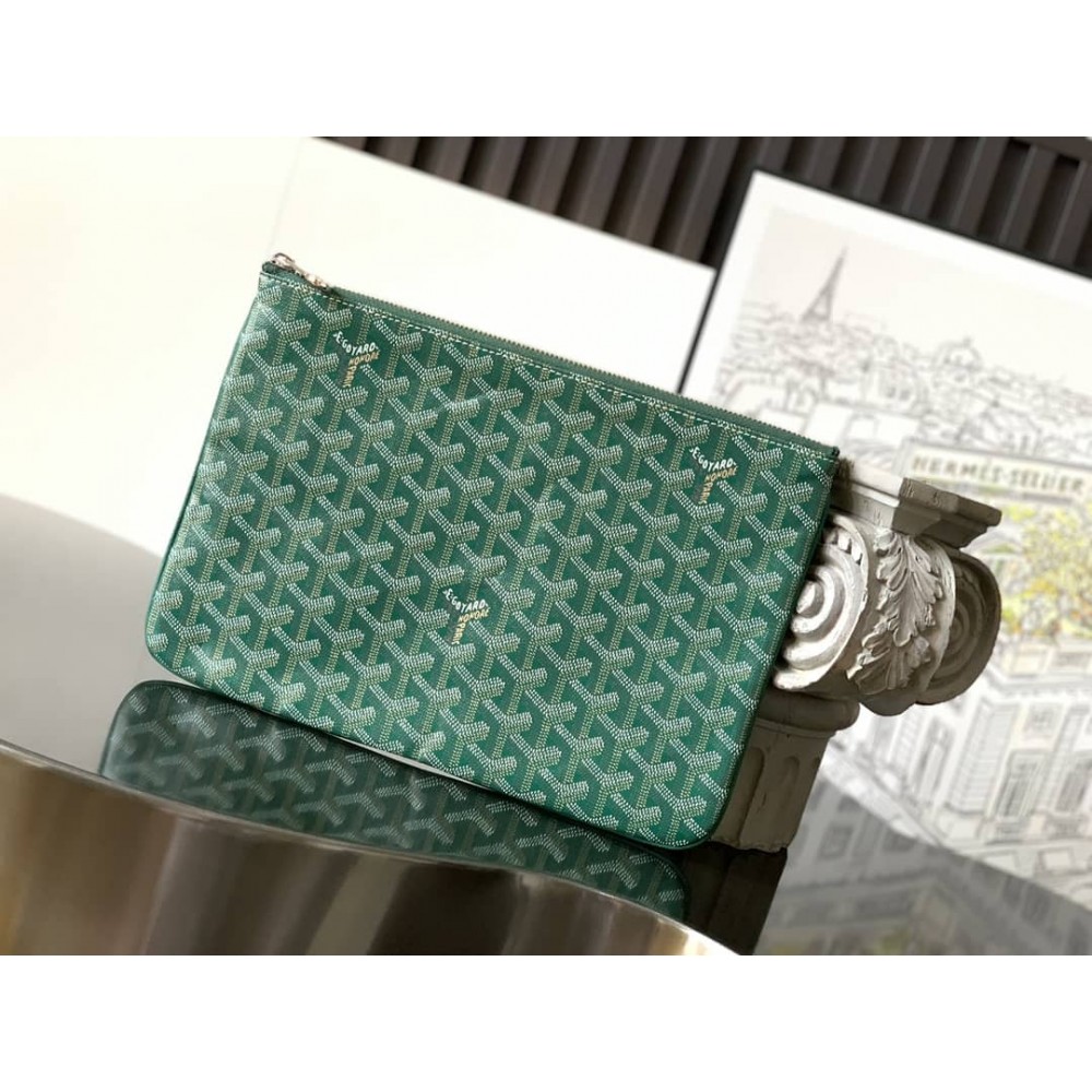 Goyard Senat MM Pouch Green GOBS3225