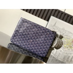 Goyard Senat MM Pouch Navy Blue GOBS3227