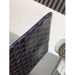 Goyard Senat MM Pouch Navy Blue GOBS3227