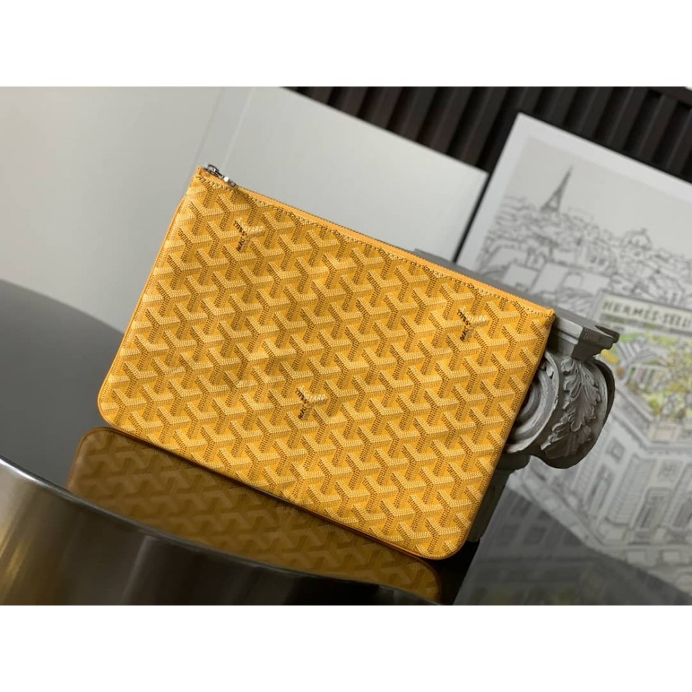 Goyard Senat MM Pouch Yellow GOBS3231