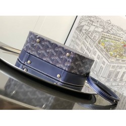 Goyard The Alto Hatbox Trunk Bag Navy Blue GOBS3439