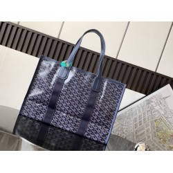 Goyard Villette MM Tote Bag Navy Blue GOBS3316