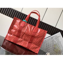 Goyard Villette MM Tote Bag Red GOBS3317