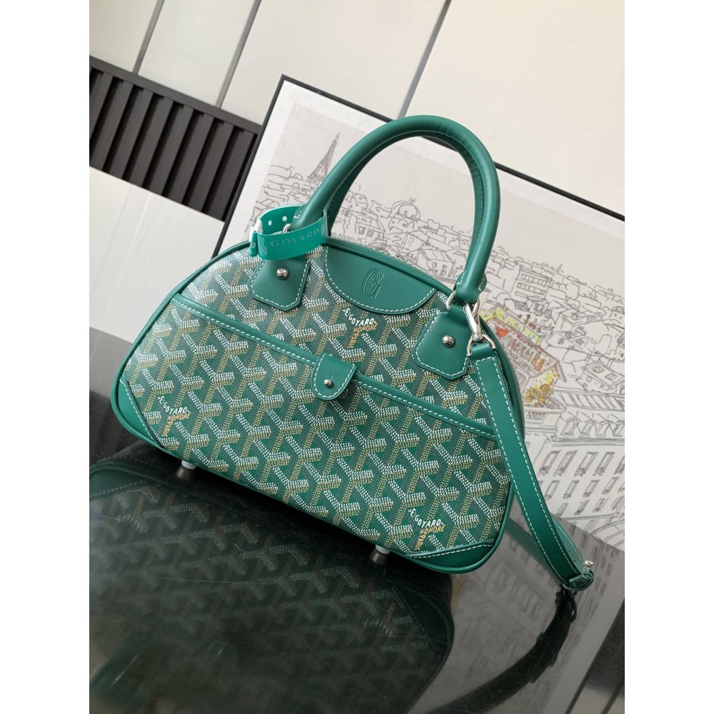 Goyard Vintage Bowling Bag Green GOBS3466