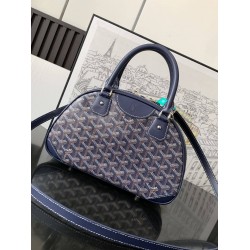 Goyard Vintage Bowling Bag Navy Blue GOBS3468