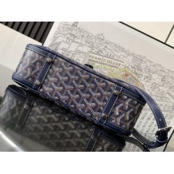 Goyard Vintage Bowling Bag Navy Blue GOBS3468