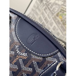 Goyard Vintage Bowling Bag Navy Blue GOBS3468