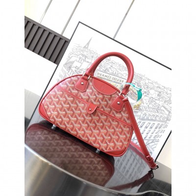 Goyard Vintage Bowling Bag Red GOBS3470