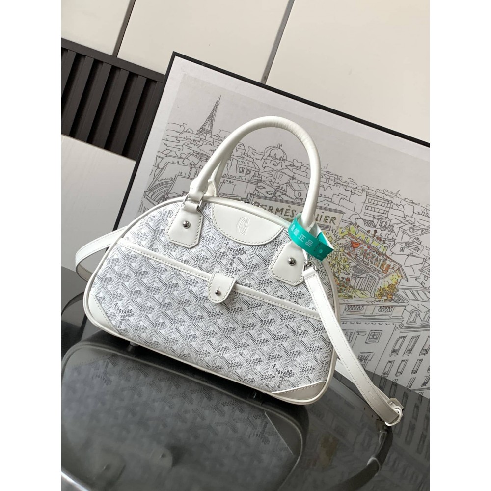 Goyard Vintage Bowling Bag White GOBS3472