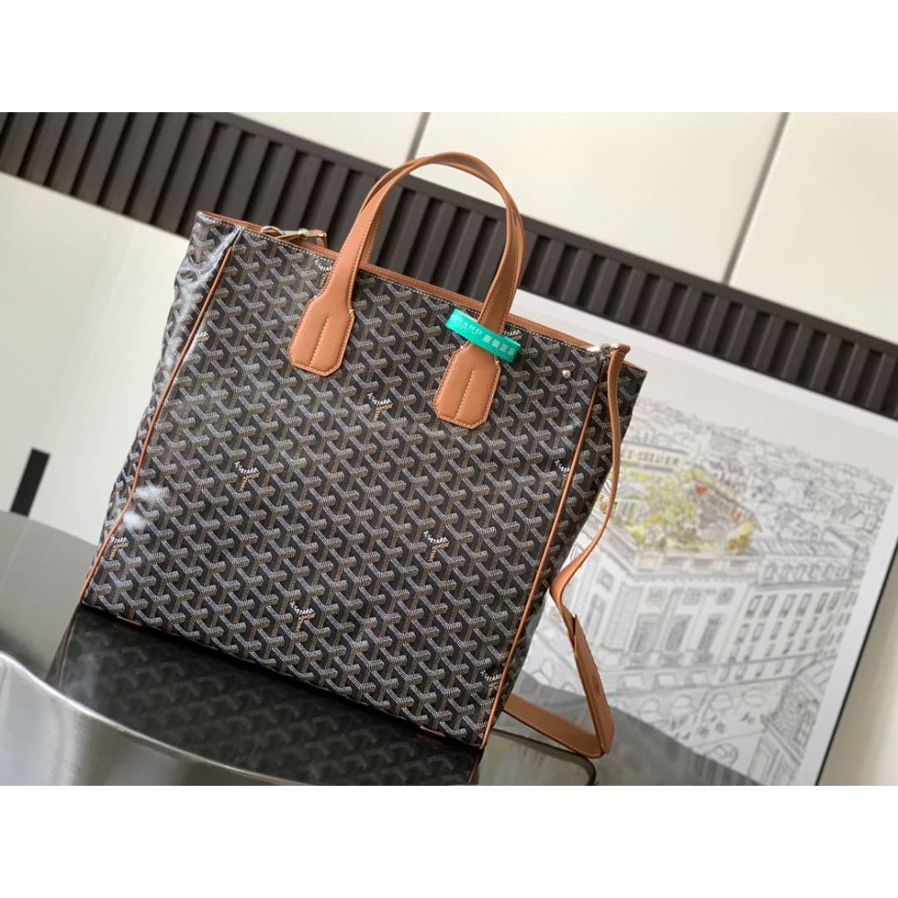 Goyard Voltaire Bag Black & Tan GOBS3320