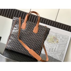 Goyard Voltaire Bag Black & Tan GOBS3320